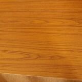 Oak-plated desk and formica 60s/70s