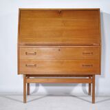 Secrétaire de bureau en teck de conception danoise des années 1960, modèle 68,