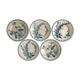 5 plates Gien