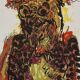 Jean-Paul Riopelle – Original lithograph – Stylized owl, 42 x 52 cm