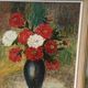 Tableau, painting on canvas, still life, the bouquet of flowers.