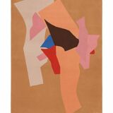 Tapis en laine touffetée à la main Tisca, signé “ILES”, France, années 1990