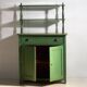 Antique emerald green kitchen cabinet (circa 1920)