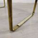 Golden sofa end table