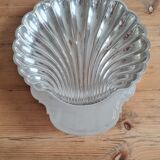 Silver metal dish shell w.rogers