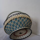 Fruit basket scoubidous 70's