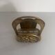 Heavy bronze magazine rack, mid-century modern, 1960, Italy
