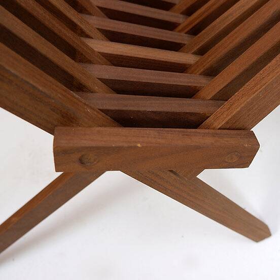 Paire de chaises pliantes en teck - intérieur extérieur
