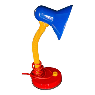 Multicolored table lamp 1980s Memphis style