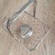 Basket / Basket in chrome-plated braided metal.