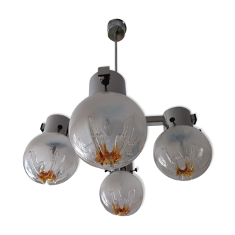 Chandelier in Murano glass for Mazzega