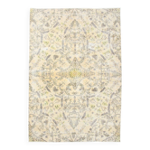 7x10 Turkish Oriental Pattern Light Yellow & Brown Vintage Rug, 215x320Cm