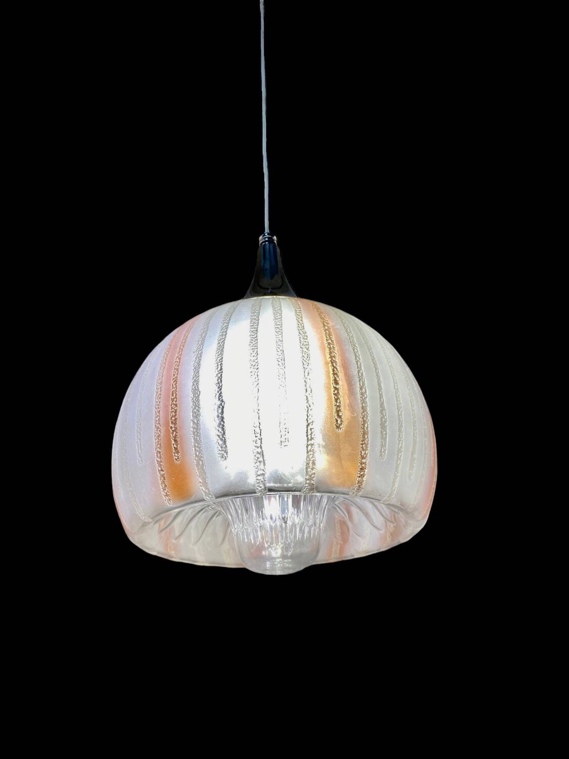 Mazzega Murano glass pendant, Italy 1970