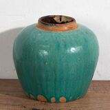 Antique turquoise green vase (circa 1820) #44