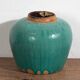 Antique turquoise green vase (circa 1820) #44