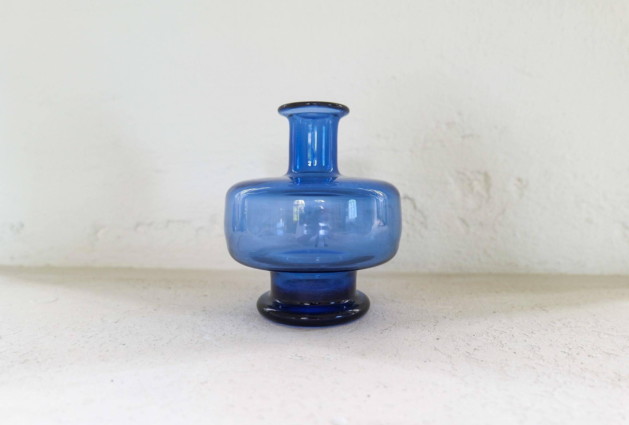7 vases midcentury modern par Per Lutken pour Holmegaard, Danemark