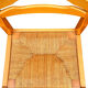 Suite de 4 chaises traîneau en orme et paille Maison Regain