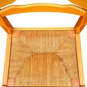 Set of 4 sleigh chairs in elm and straw Maison Regain
