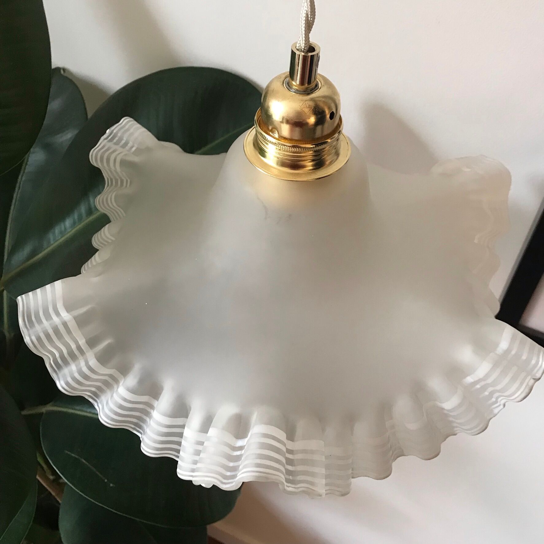 Glass suspension 50s - luminaire - chandelier