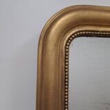 Grand miroir mercure Louis Philippe 129 x 72 cm doré ancien