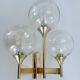 Large vintage glass sconce from Sciolari