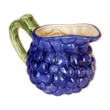 Pitcher in grape slurry