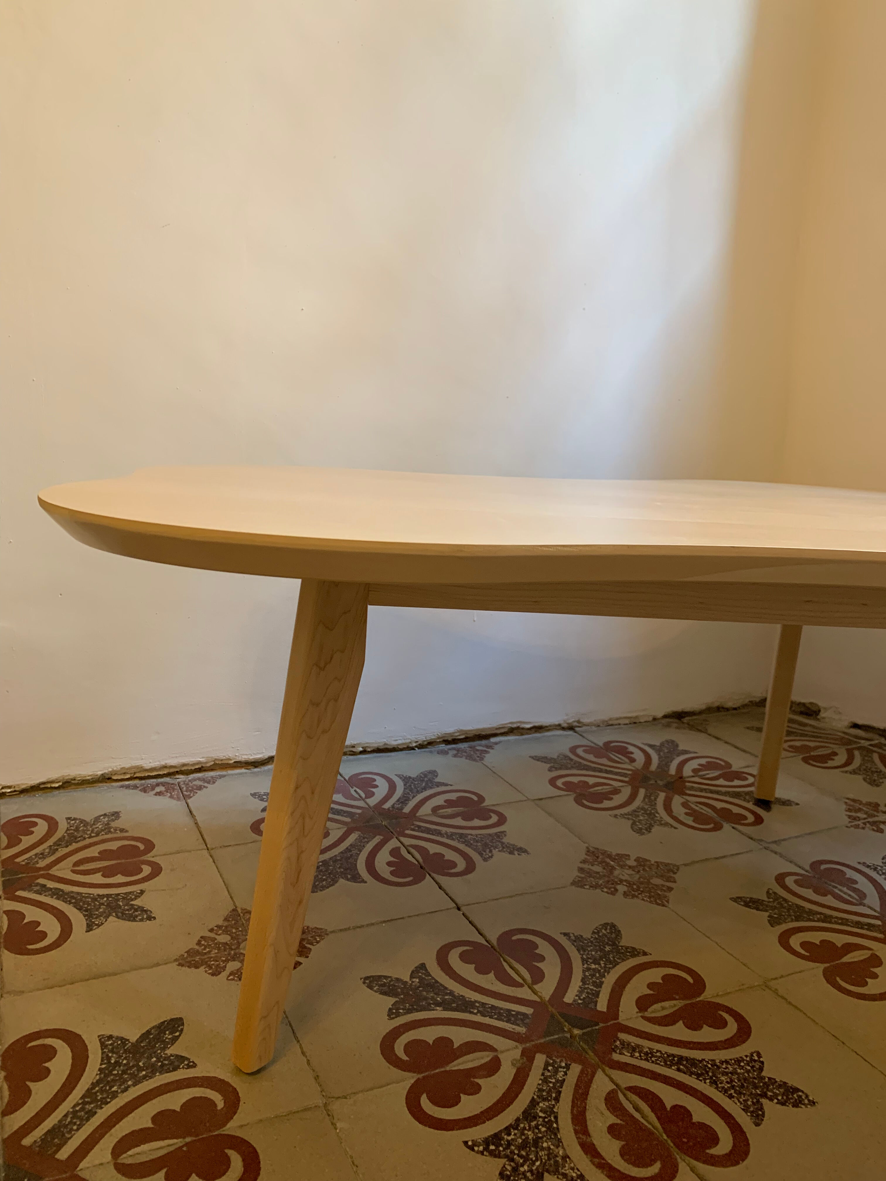 Wooden coffee table by Jens Risom for Knoll