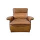 Vintage cognac leather armchair / single seater armchair / armchair