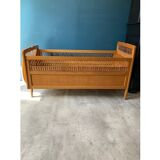 Rattan cot