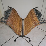 Wrought iron and wicker magazine door - Year 1970