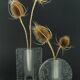 Set of 2 solifleur block vases walther glas 60s 70s op art arrangement vases