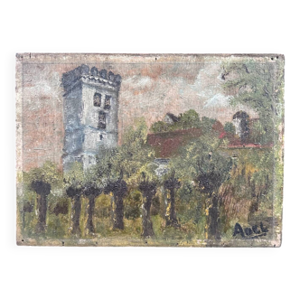 Small castle painting