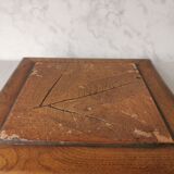Underside of flat sheets wood and tile