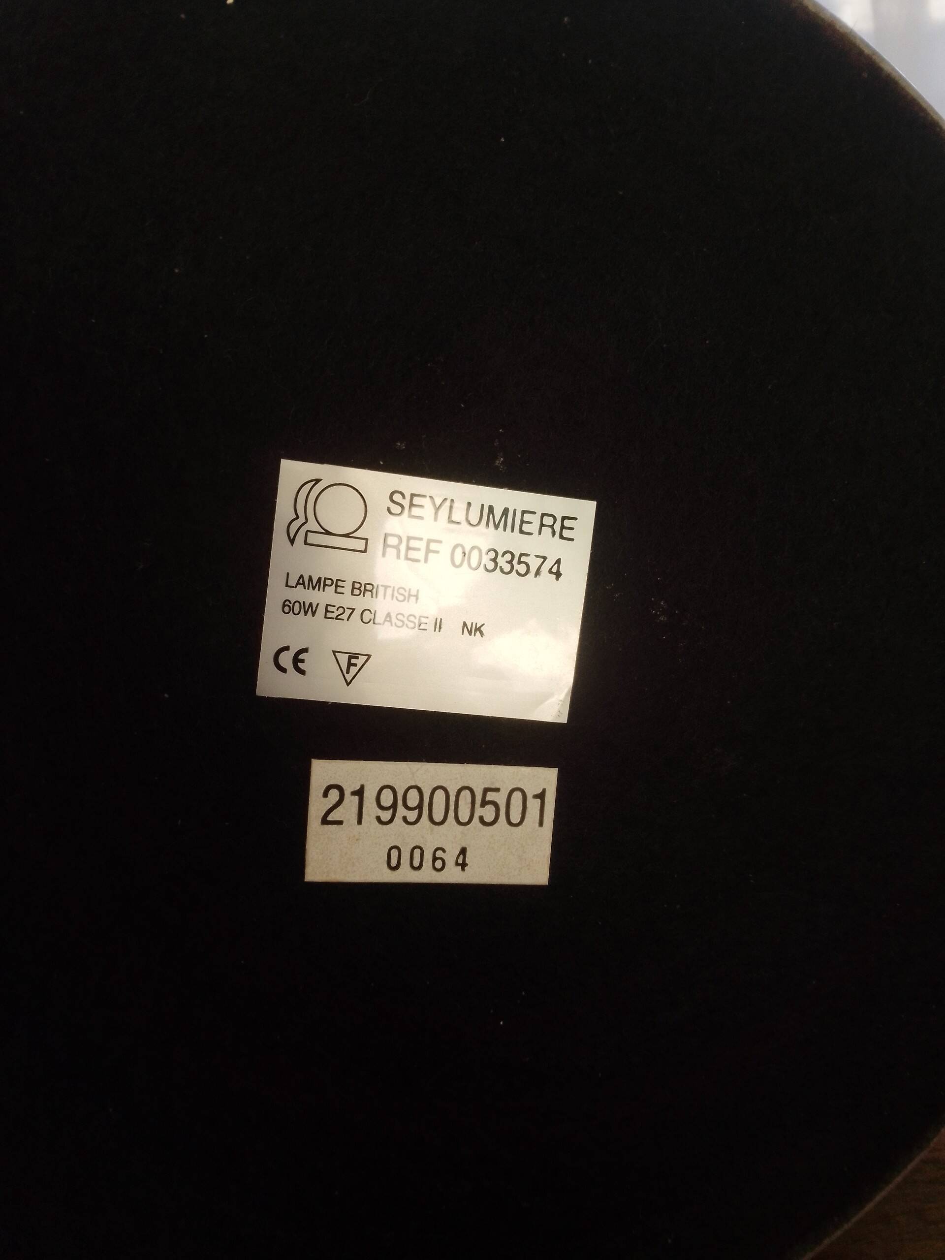 Chrome desk lamp Seylumière model 0033574