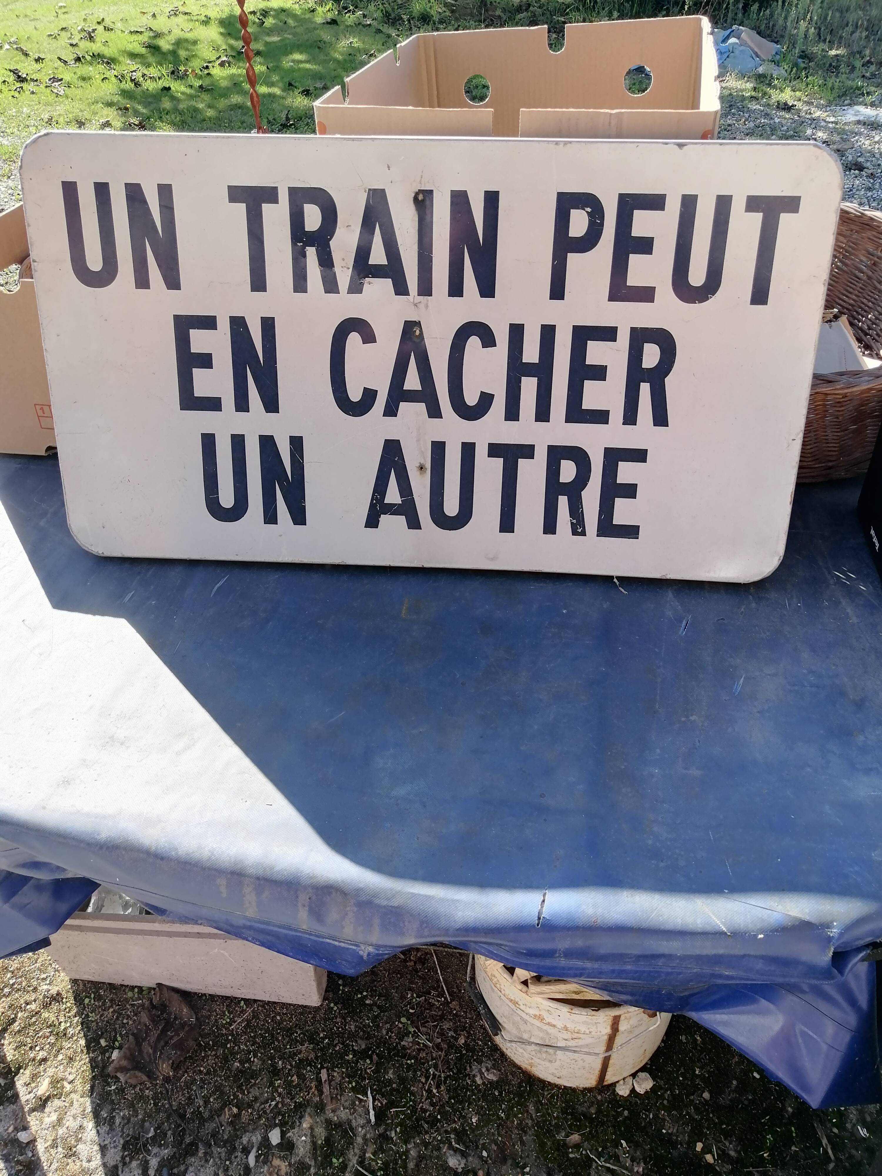 Panneau de signalisation sncf