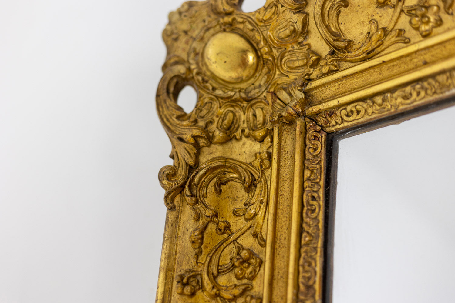 Regency style Trumeau in wood and gilded stucco, nineteenth century