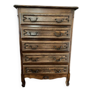 Commode semainière sculptée