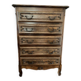 Carved weekly commode