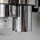 Pair of wall lights from Sciolari, chrome-plated metal, Italy, 1970