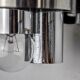Pair of wall lights from Sciolari, chrome-plated metal, Italy, 1970