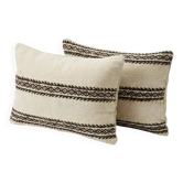 Set of 2 vintage kilim cushion covers 36x51 cm