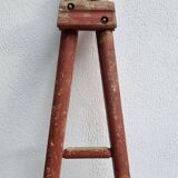 Antique rustic wooden decorative ladder, 155 cm