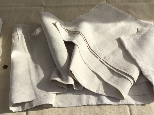 Linen sheet 2 people marked JP