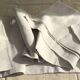 Drap de lin 2 personnes marqué JP