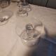 Set of 4 Baccarat crystal champagne glasses XXth