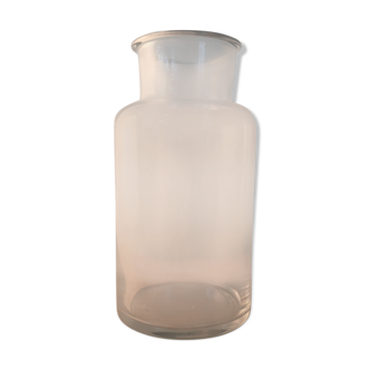 Large bottle of transparent glass apothecary
