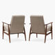 Paire de fauteuils Fox