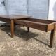Table basse de ferme 1m19x53 cm ancienne rustique