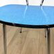 Duo de chaises en formica bleu ciel