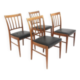 Set of 4 Scandinavian teak chairs, Sweden, 1960.